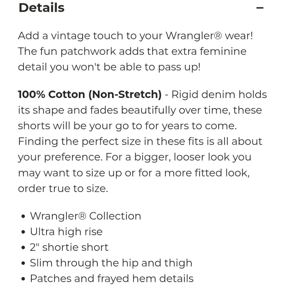 Wrangler Billabong Denim Patchwork Women Shorts - Picture 3 of 7